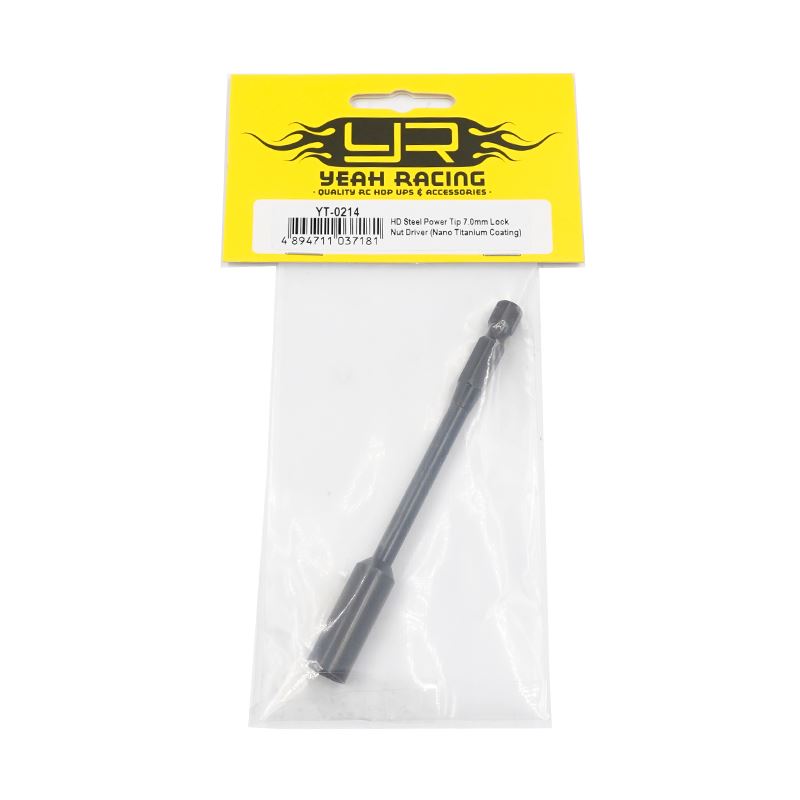 Yeah Racing HD Steel Power Tip 7.0mm Lock Nut Driver (Nano Titanium Coating)