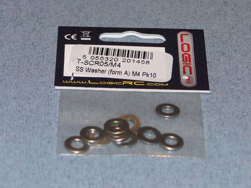 RACTIVE SS Washer (form A) M4 Pk10