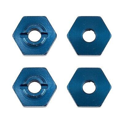 Team Associated Reflex 14B/14T Ft Wheel Hexes Blue Alum. (4)