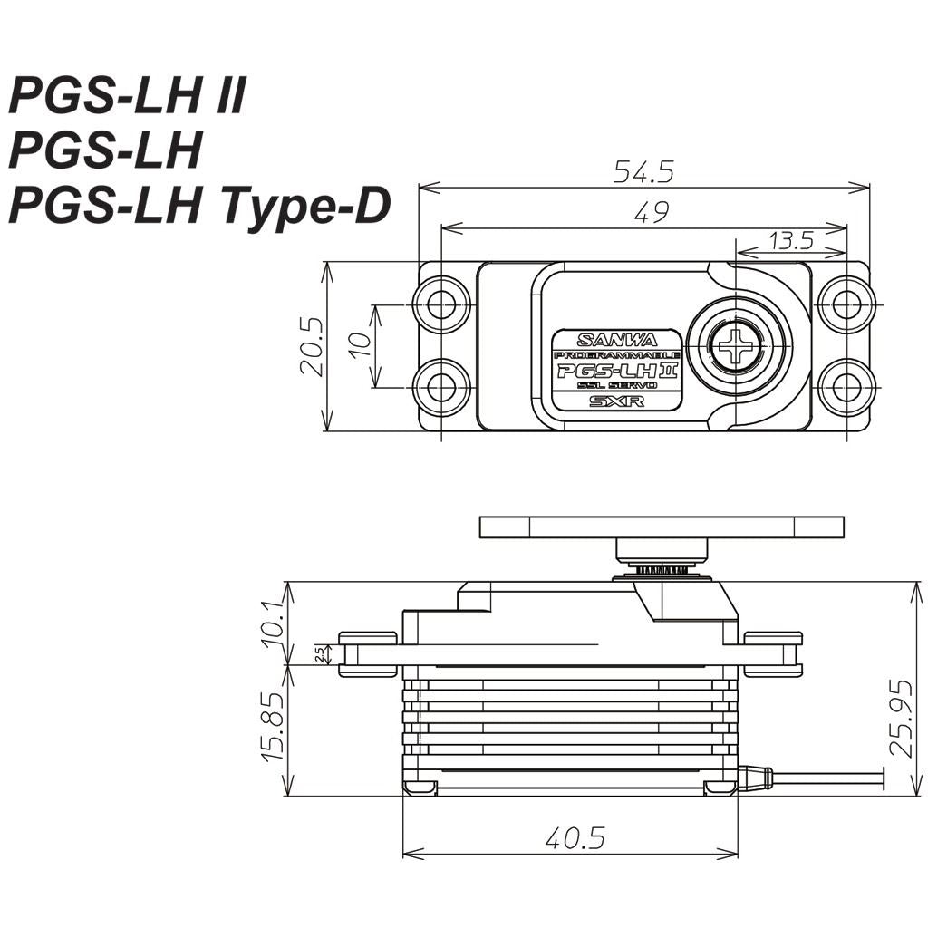 Sanwa PGS-LH2 Servo