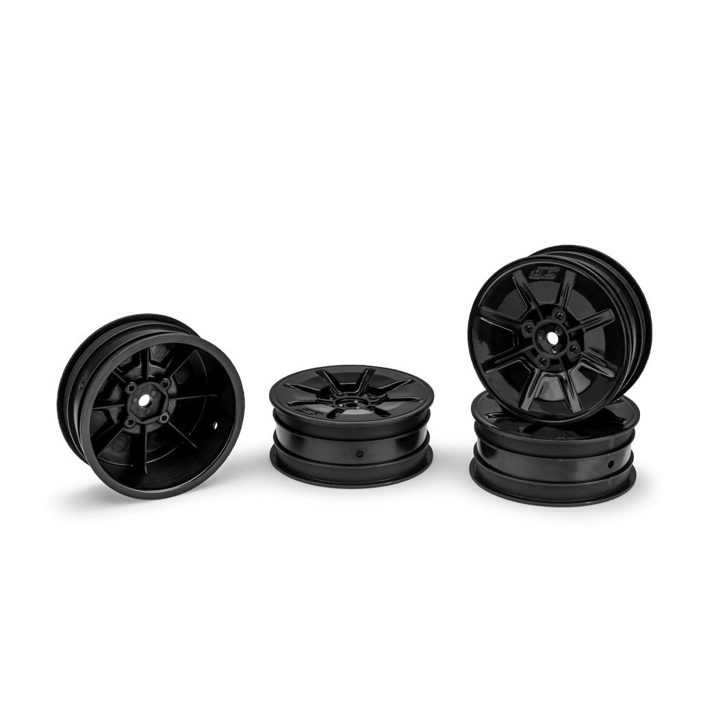Pioneer - 2.2In 2Wd Front Wheel (Black) - 4Pc