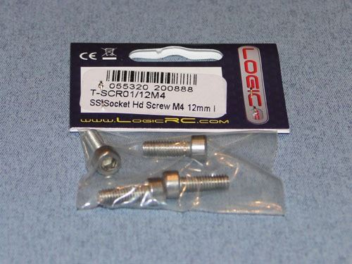 RACTIVE SS Socket Hd Screw M4 12mm Pk4