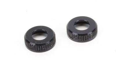 Schumacher Shock Seal Cap (Black) - Mi5evo - (1pr)