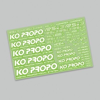 KO Propo KO Decal Green