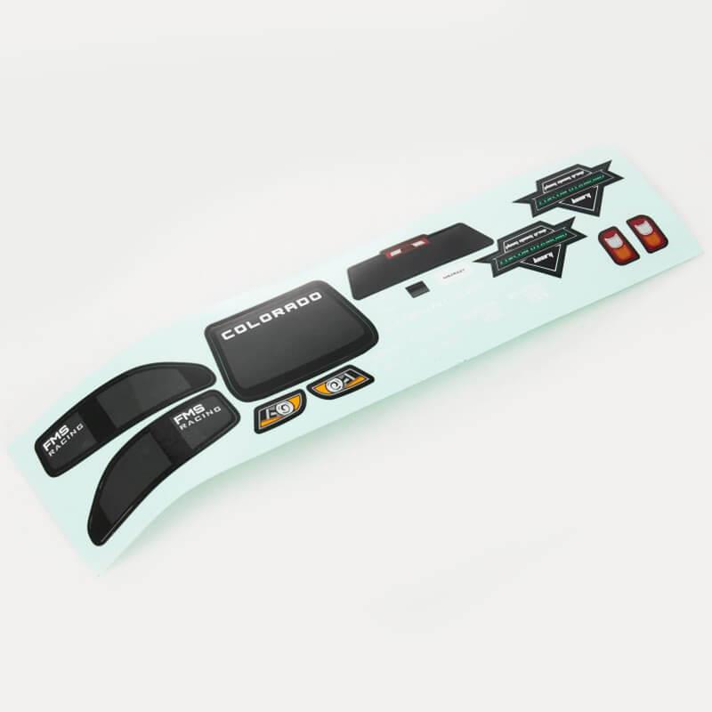 FMS 12421 RTR BLACK DECAL SHEET