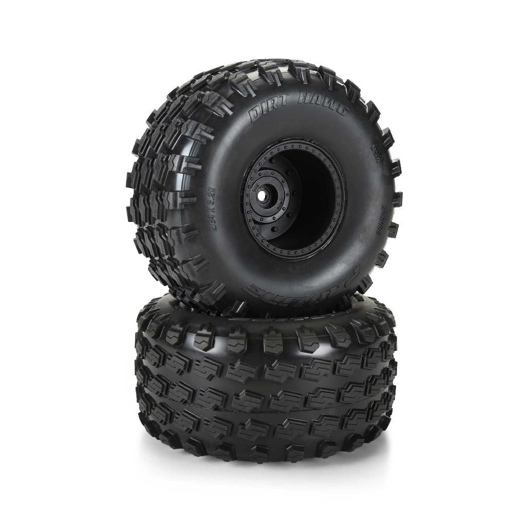 Pro-Line 1/10 Dirt Hawg 2.0 F/R 2.6In Mt Tires Mounted Arrma Stock Whe