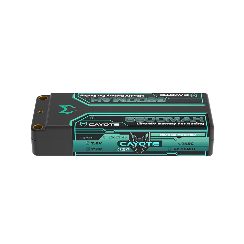 Cayote Lipo 5600Mah Hv Mid 7.6V 20Mm 201G