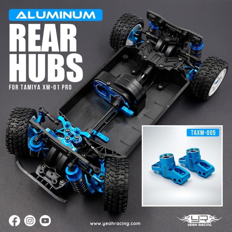 Yeah Racing Aluminum Rear Hubs Set For Tamiya Xm-01 Pro