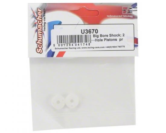 Schumacher Big Bore Shock; 2 Hole Pistons pr