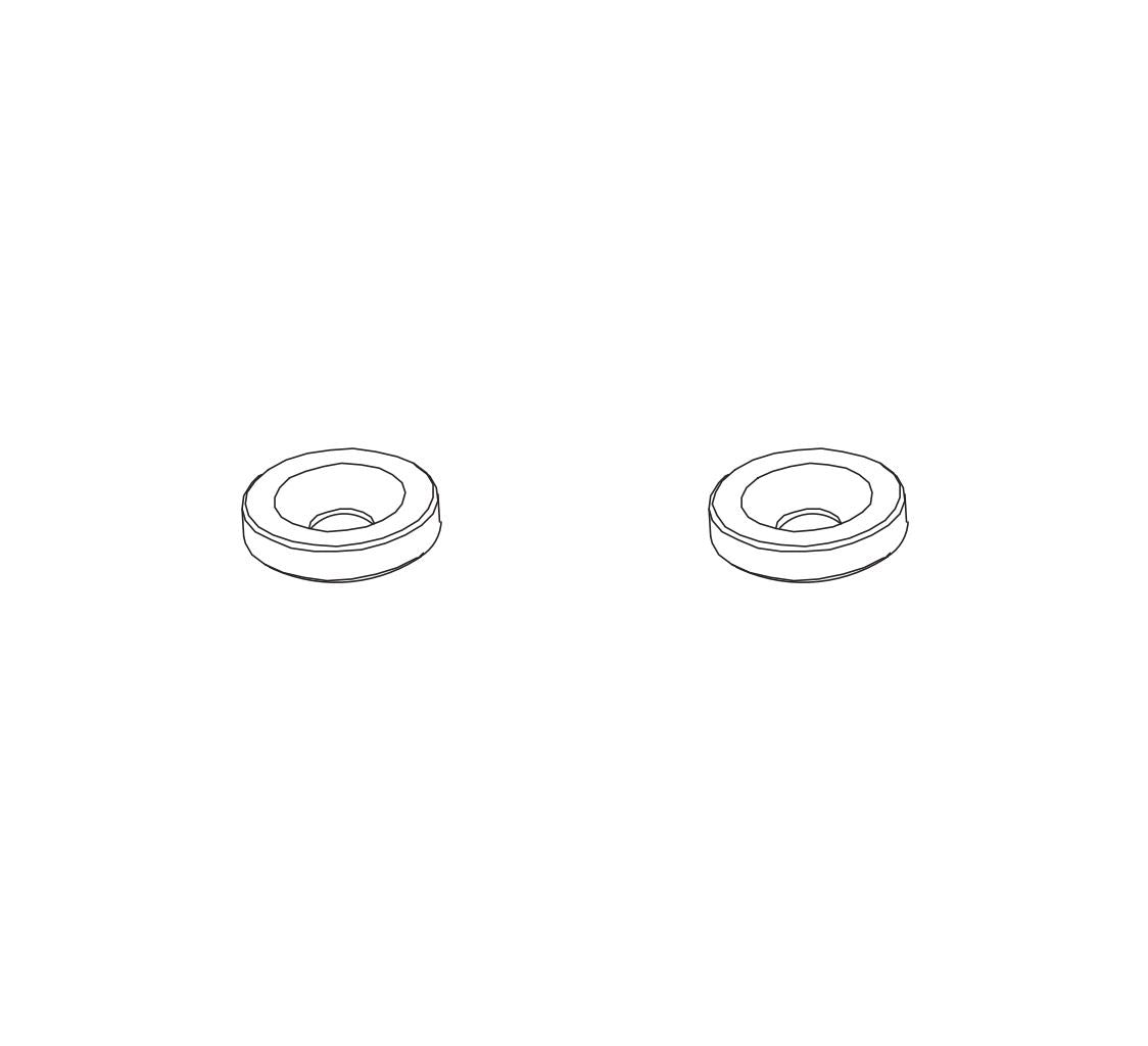Pd Racing Tail Wing Gasket 2Pcs