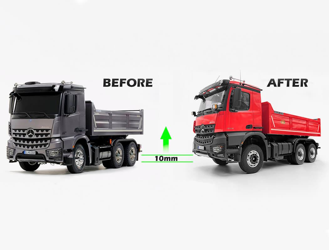 RC4WD BODY LIFT KIT FOR MERCEDES-BENZ AROCS 3348 6X4 TIPPER TRUCK