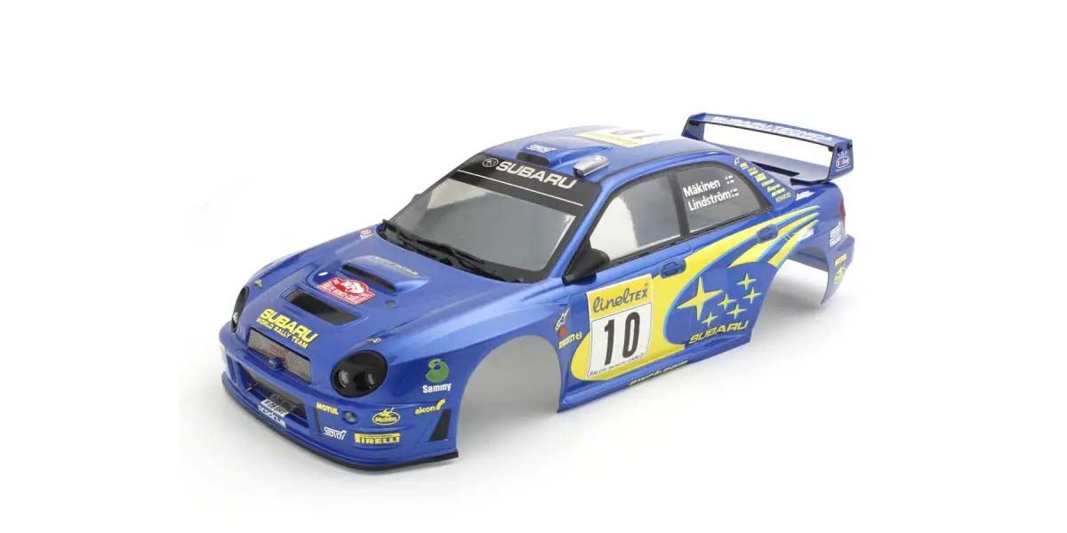Kyosho Fazer Fz02-R 1:10 Subaru Impreza Wrc 2002 Rally Body Set - Blu