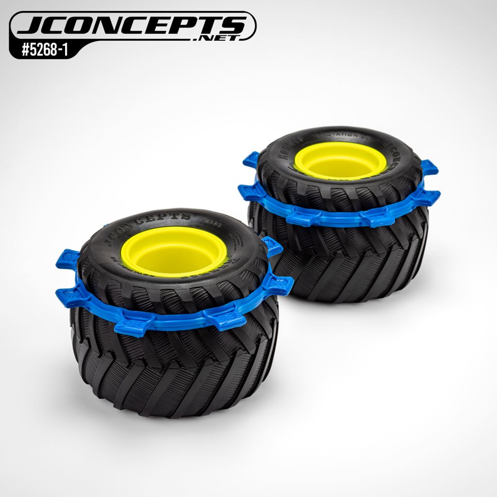 Monster Truck Satellite Tire Rubber Bands - Blue