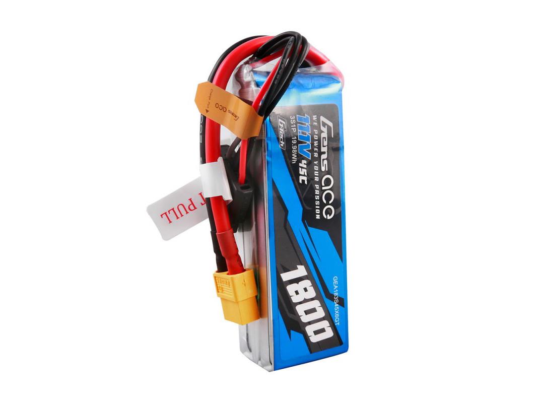 Gens Ace Li-Po G-Tech 3S 11.1V 1800mAh 45C with XT60