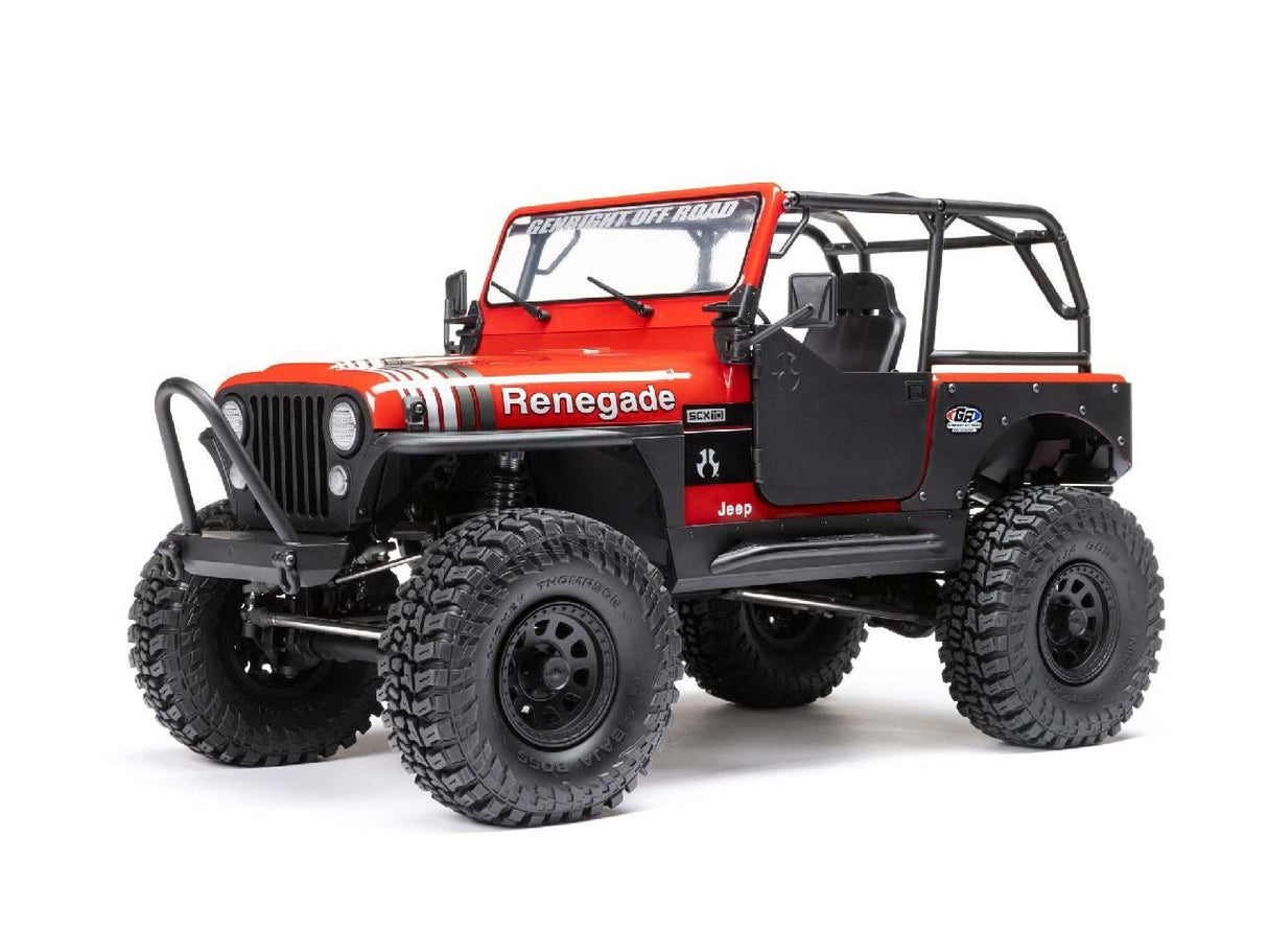 Axial 1/10 SCX10 III Jeep CJ-7 4WD Brushed RTR, Red