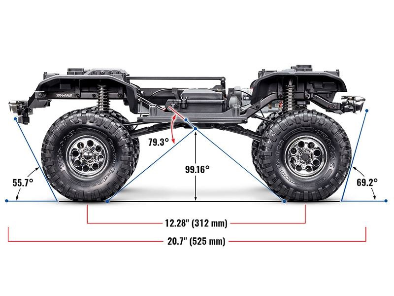 Traxxas TRX-4 1972 Chevrolet K5 Blazer High Trail Edition 1:10 4WD RTR - Red