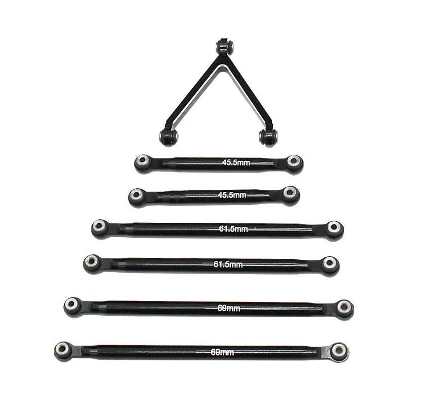 RC Overhaul Lower Tie Rod Set Blk Aluminum SCX24
