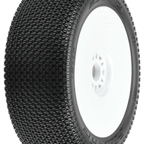 Proline 1/8 Slide Lock S3 Front/Rear Buggy Tires Mounted 17mm White