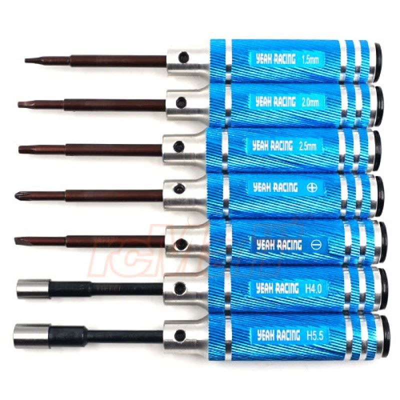 Yeah Racing Mini Tools Set w/ Tool bag For RC CAR Blue