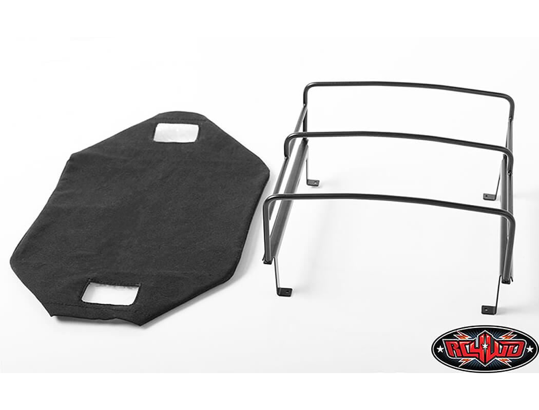 RC4WD BED SOFT TOP W/CAGE FOR RC4WD MOJAVE II FOUR DOOR (BLACK)