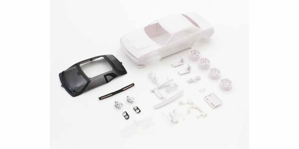 Bodyshell Dodge Challenger Srt Mini-Z + 4Wd Rims (White Body)