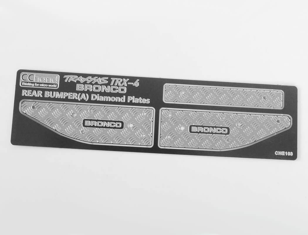 RC4WD RANCH REAR STEP BUMPER FOR TRAXXAS TRX-4 '79 BRONCO RANGER XLT (SILVER)