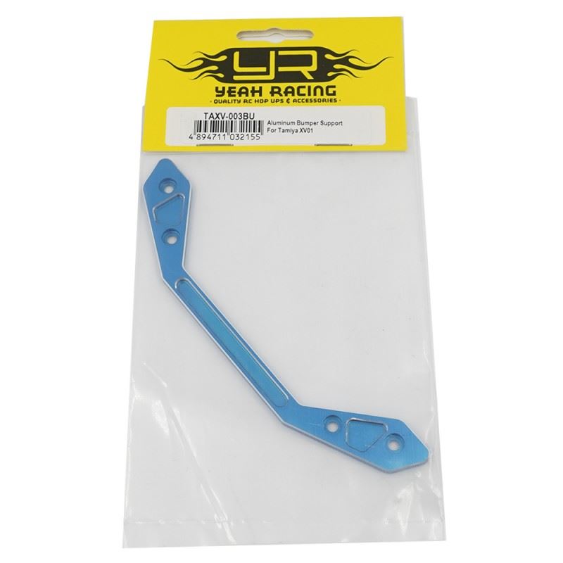 Yeah Racing Aluminum Bumper Support Blue For Tamiya XV-01