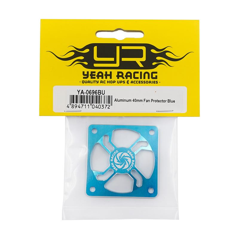 Yeah Racing Aluminum 40mm Fan Protector Blue