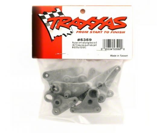 TRAXXAS Rocker arm set, progressive-3 (90-T) requires #5319 or 5319X