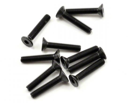 AXIAL Hex Socket Flat Head M3x16mm Black (10)
