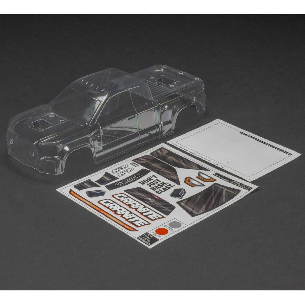 Arrma Granite 4X4 Trimmed Body, Clear