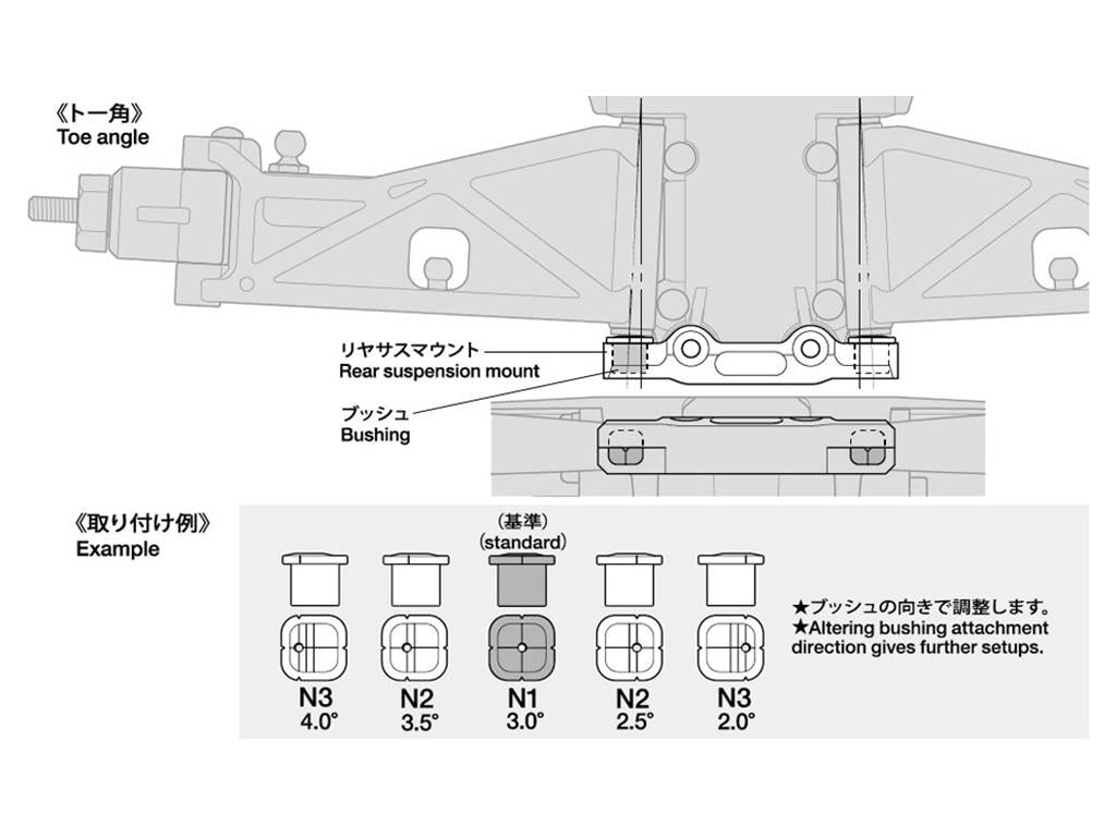 Tamiya TD4 Aluminium Sus. Mount