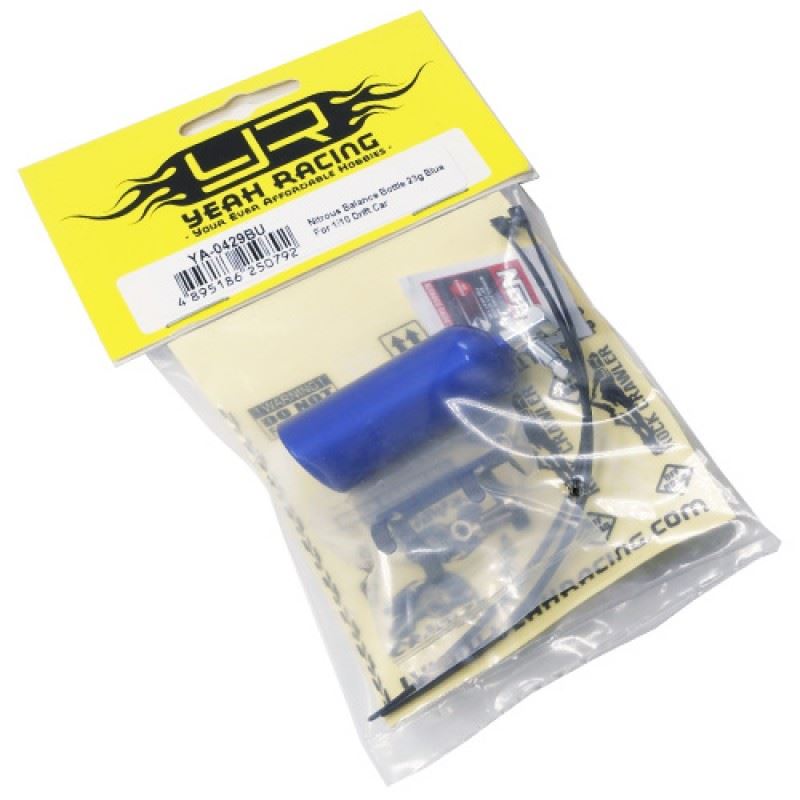 Yeah Racing Aluminum Nos Nitrous Oxide Balance Weight Bottle 23g For 1/10 RC Blue