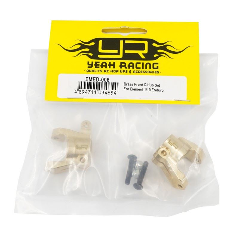 Yeah Racing Brass Front C-Hub Set For Element 1/10 Enduro
