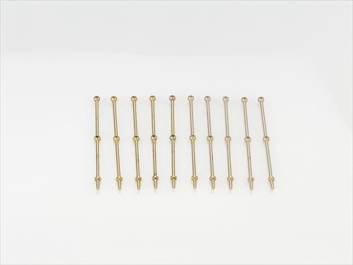 RACTIVE 2 Hole Stanchion, Brass 40mm (Pk10)