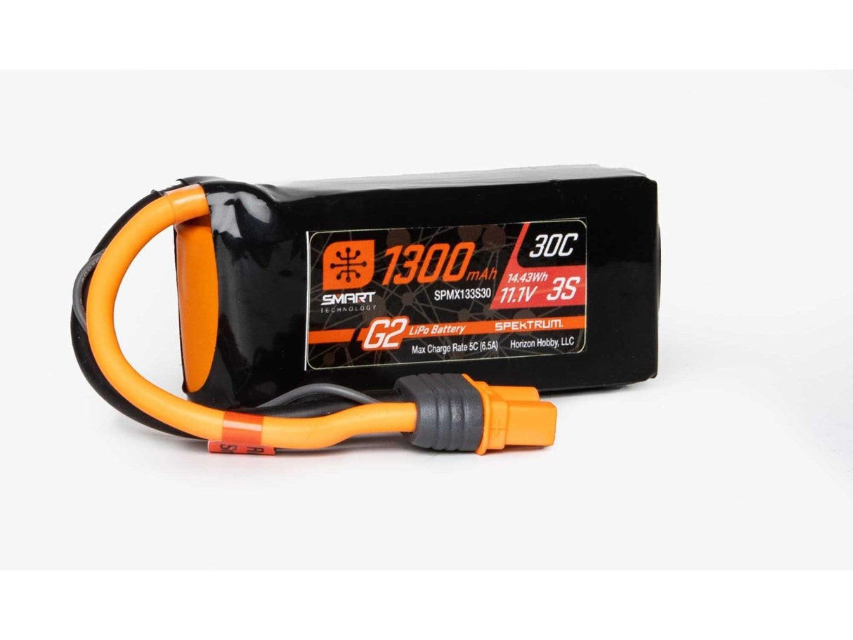 Spektrum 1300mAh 3S 11.1V SMART G2 30C IC3 -