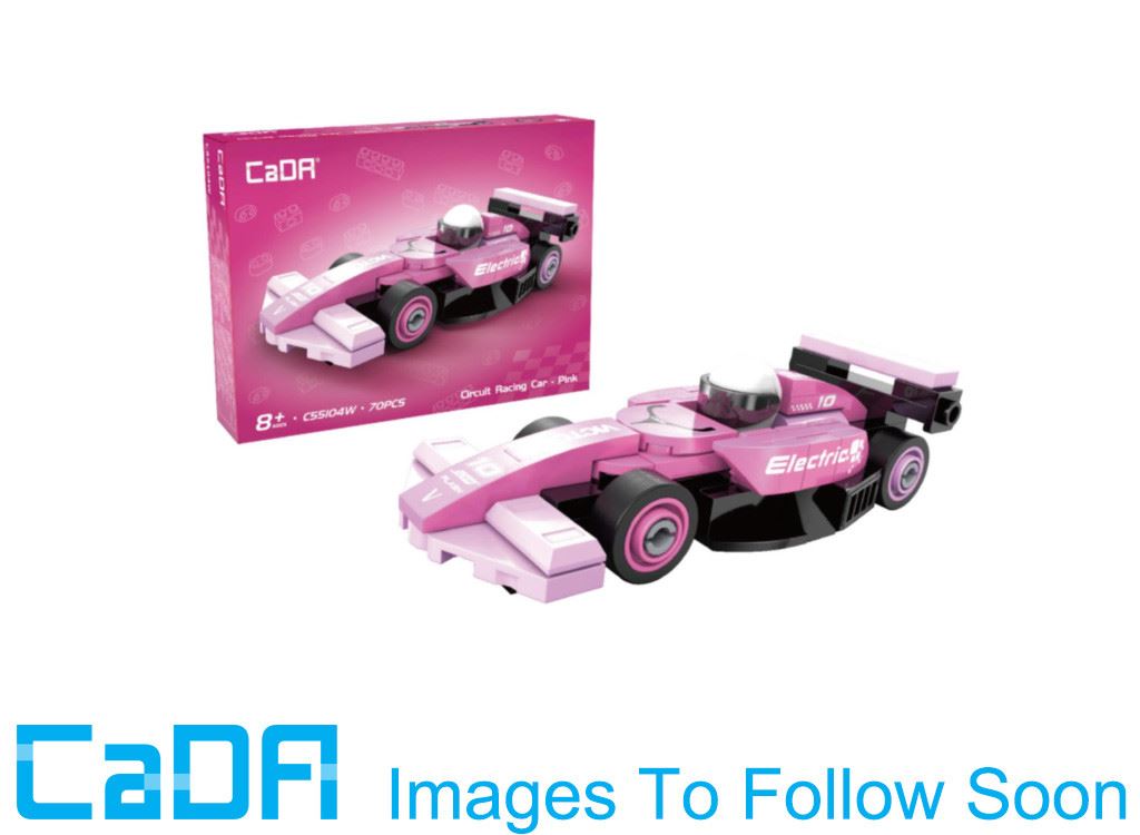 Cada Mini Pink Circuit Racing Car - 70 Pcs
