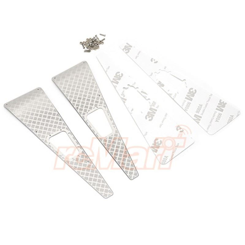 Yeah Racing Stainless Steel Front Hood Side Diamond Plate for Traxxas TRX-4