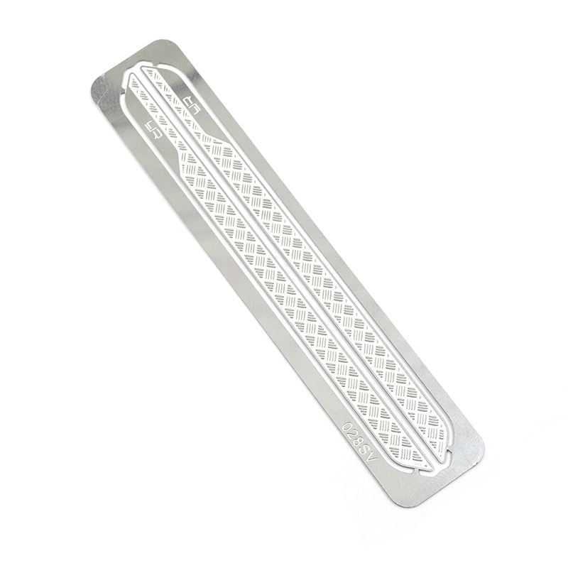 Yeah Racing Stainless Steel Rock Rails Diamond Plate fits TRX-4M Defender Bronco