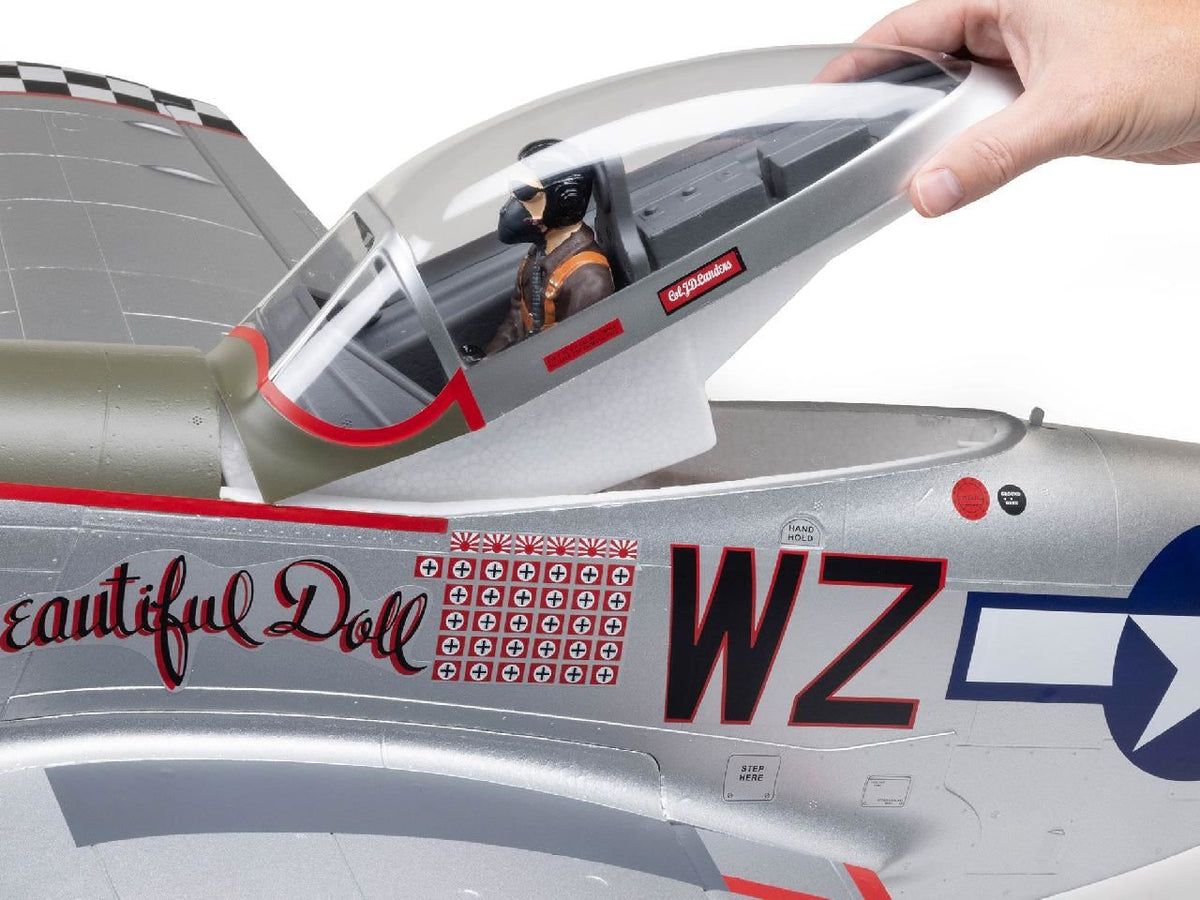 E Flite P-51D Mustang Inbig Beautiful Dollin 1.5M Pnp