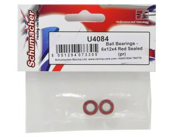 Schumacher Ball Bearings - 6x12x4 Red Sealed (pr)