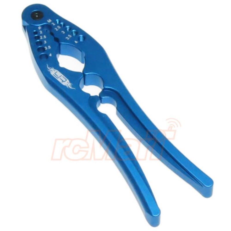 Yeah Racing Aluminum Shock Shaft Pliers & Pin, Screw Tester (BU)