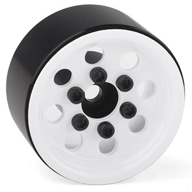 RC4WD STAMPED STEEL 1.0 PRO8 BEADLOCK WHEELS (WHITE)
