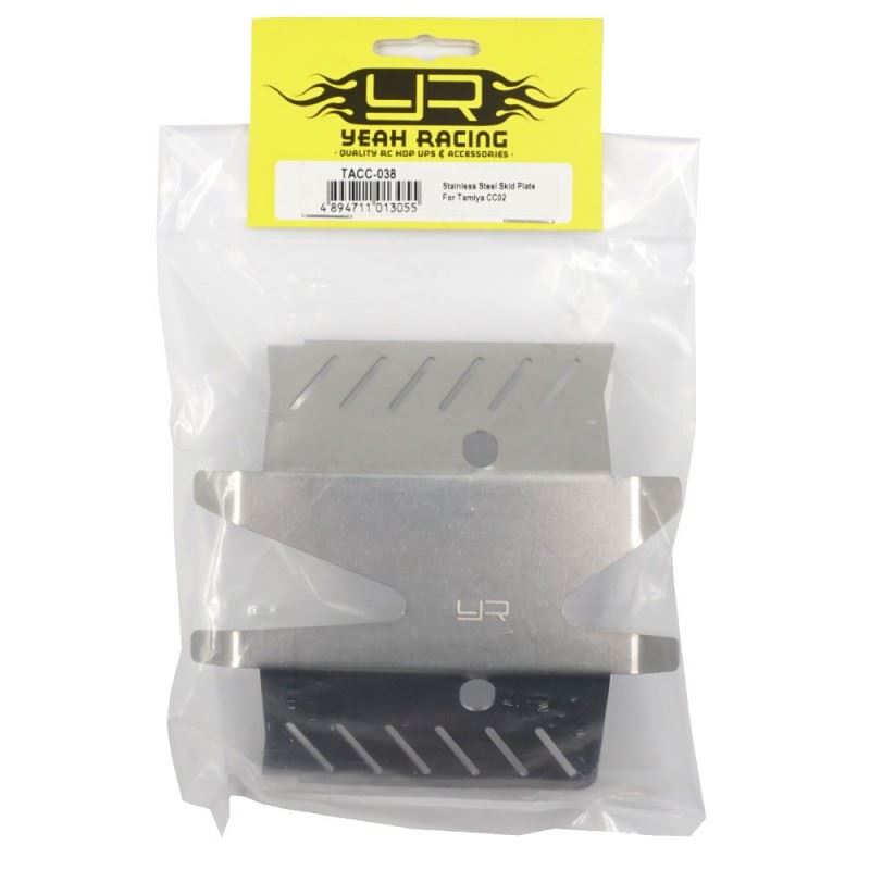 Yeah Racing Stainless Steel Skid Plate For Tamiya CC02