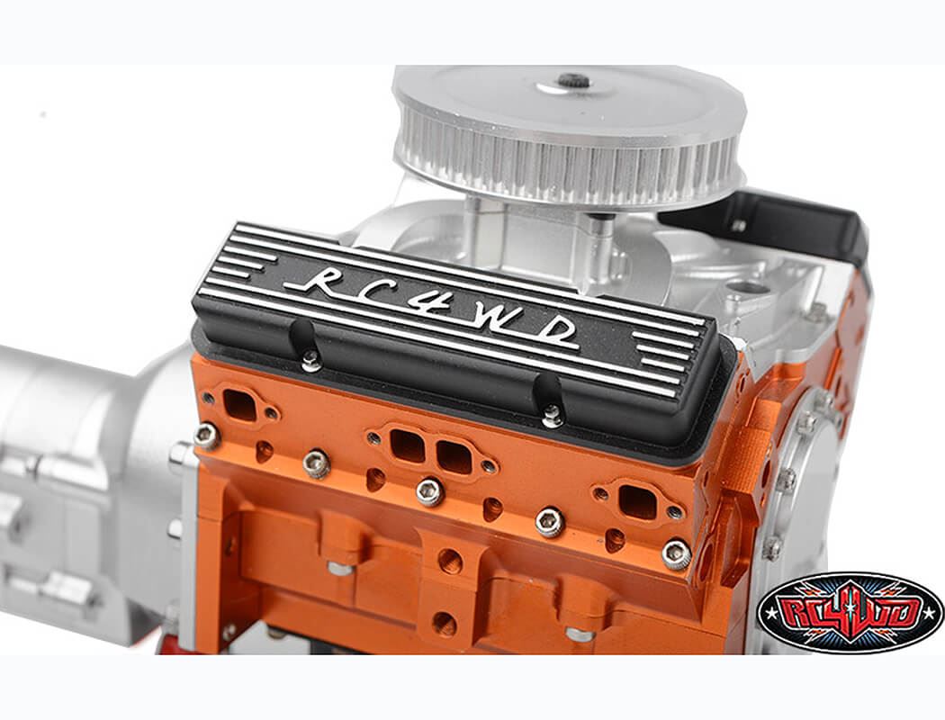 Rc4Wd Aluminium Valve Covers For Scale V8 Engine (Black)