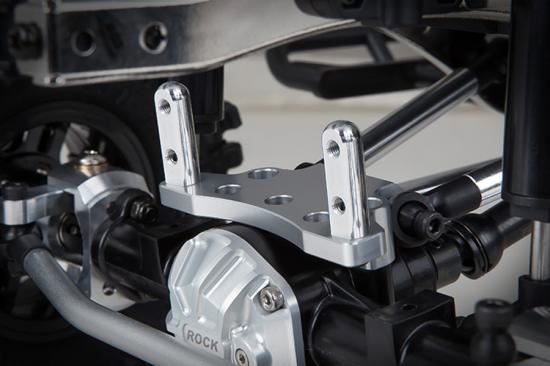 GMADE FRONT UPPER LINK MOUNT (SILVER) FOR GS01 AXLE