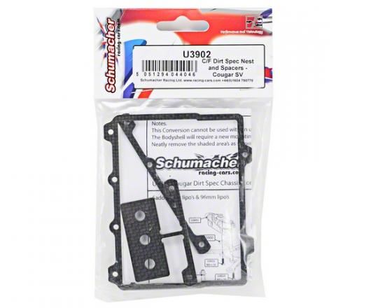 Schumacher Cougar SV Dirt Spec Nest and Spacers