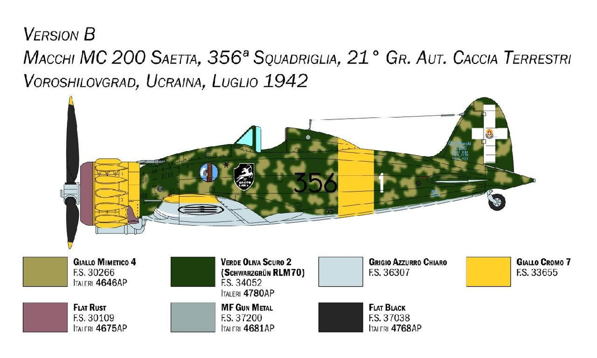 Italeri MC.200 Saetta XXI serie