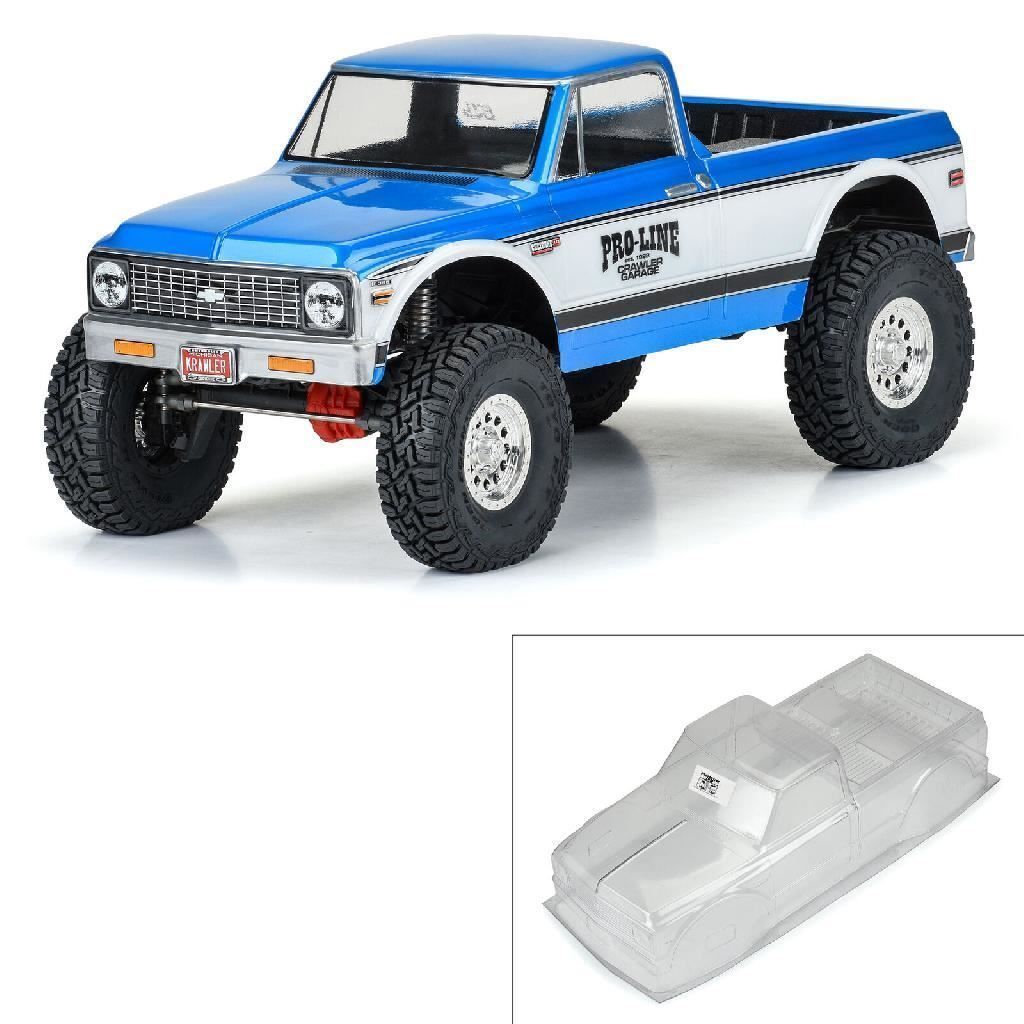 Proline 1/10 1972 Chevy K-10 Clear Body 12.3In Wheelbase Crawlers