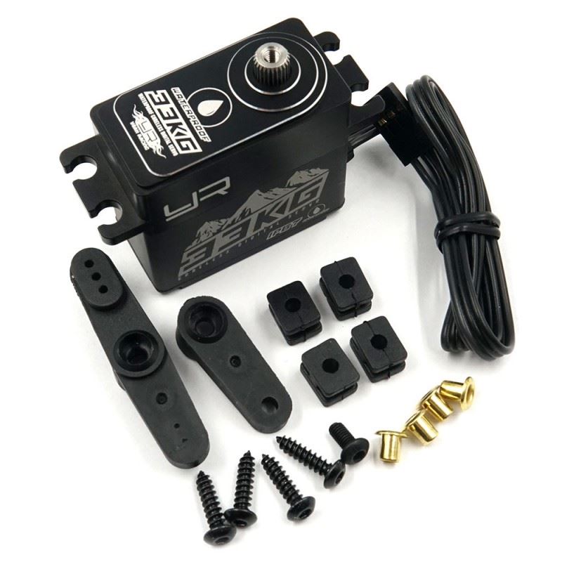 Yeah Racing Aluminium Case IP67 33KG Waterproof Coreless Servo For 1/10 Crawler Black